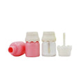 Plastic Lip Gloss Container Tube Cute Unique Milk Bottle Shape Cosmetic Packaging Liptint Bottles Pink Clear Empty 8ml
