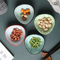 Mini Irregular Stackable Ceramic Dipping Sauce Dish Can Custom Made Logo Porcelain Plate