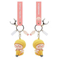Cartoon Anime Pig Light Keychain Cute Doll PVC Soft Rubber Women's Gift Trendy Car Bag Charm Pendant