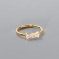 Real Gold Plated S925 Silver Diamond Knotted Rings Adjustable Sterling Silver CZ Zircon Bow Tie Open Ring for Ladies
