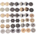 Meetee ZK504 15-30mm Clothing Accessories Vintage Cutout Coat Sewing Button Embossed Hardware Decorative Bag Zinc Alloy Button