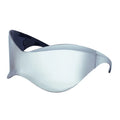 Oversized Punk Y2K New Women Men Sport Goggle Silver Futuristic Sun Glasses Female Rimless Eyeglasses Sunglasses De Sol Oculos