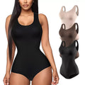 Women Sleeveless U-neck Collar Slimming Postpartum Corset Fajas Colombianas High Waist Shapewear Butt Lifter Seamless Bodysuits
