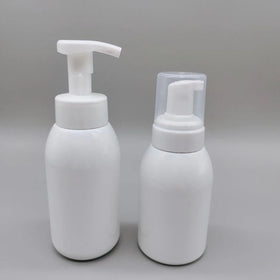PET 250ml 350ml 16oz 500ml Body Foaming Empty Bottle Round Shape Opaque Pump Sprayer Liquid Soap Packaging