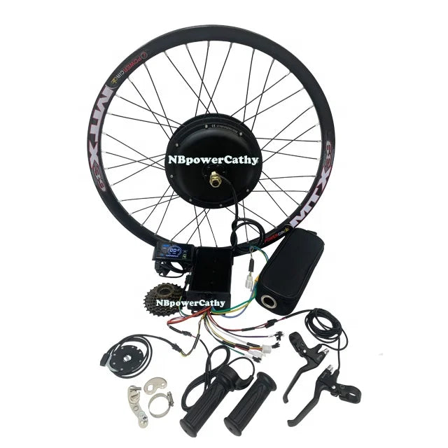 70km/h 60v-72v Brushless Motor Kit MTX Ebike Conversion Kit Ebike 2000w Kit Direct Drive Rear Hub Motor with SW900 TFT Display