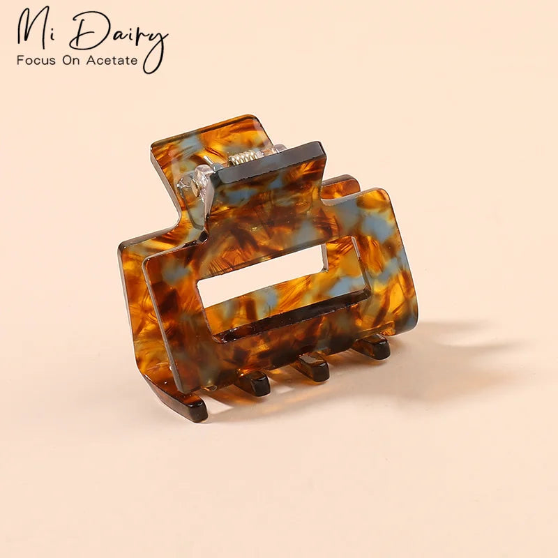 MiDairy 3.5cm Small Acetate Hollowout Hair Claws Clips Accessories for Women Girls221151