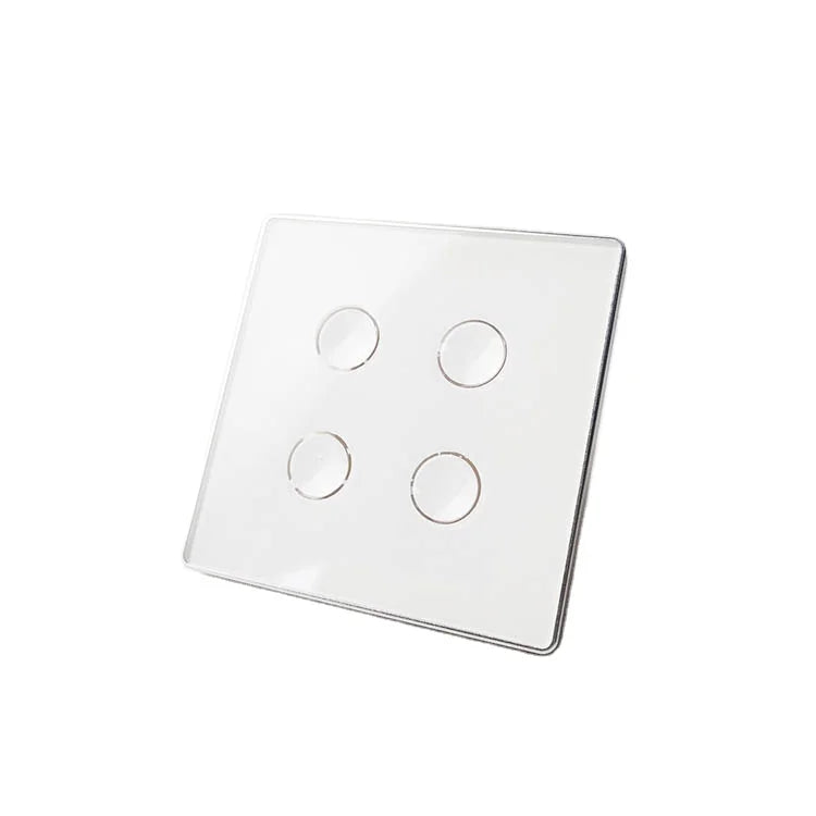 High Quality Custom Screen Printing 3mm Wall Touch Switch Tempered Glass Panel