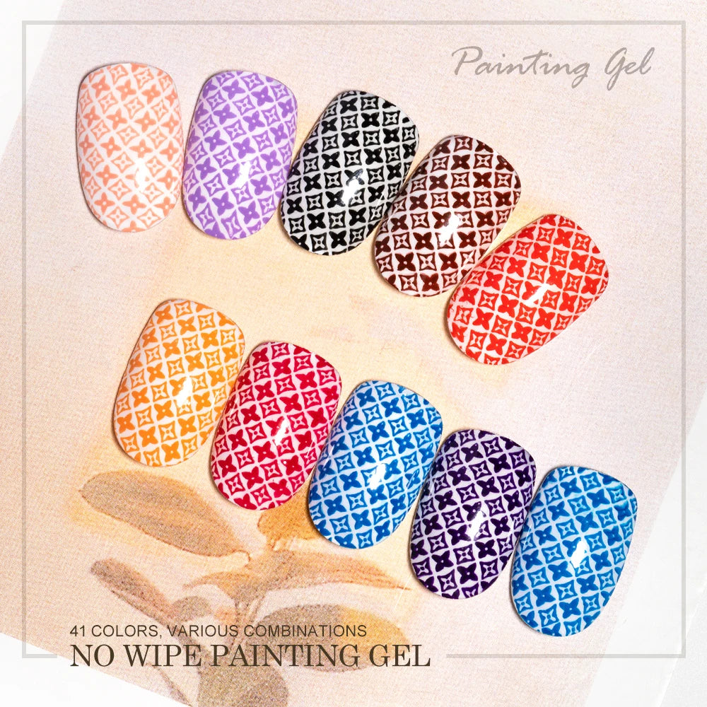 CaiXuan Private Label Soak Off No-wipe Nail Polish 41 Colors Uv Gel Polish Base Coat Paint 2in1