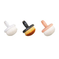 New Design Pink White Black Ring Shape Nail Dust Brush Nylon Hair Manicure Dust Remover Brush Ring Nail Dust Cleaning Brush