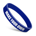 Custom Logo Printed Awareness Rubber Bracelets Embossed Silicone Wristbands for Promotional Events