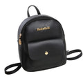 Pu Leather Mini Backpack for Teenage Girl Red Small Backpack Purse Designer Brand Women Bag Simple Shoulder Bag
