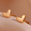 Dainty 14k Gold Plated Heart Stud Earrings for Women  925 Sterling Silver Couple Jewelry
