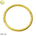 Waterproof Gold Name Circle Rings Making Zinc Alloy Swimwear Accessory Round Buckle for Underwear