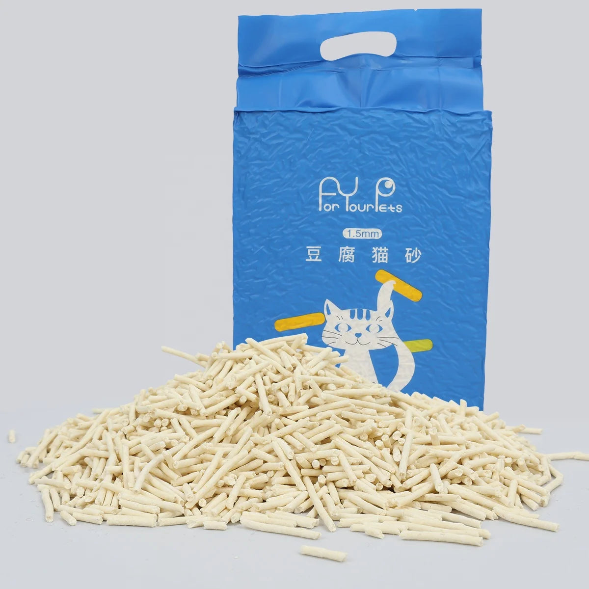 Factory Wholesale Custom Logo Natural Plant Dust Free Flushable 2.3KG Cat Sand Tofu Cat Litter