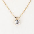 925 Sterling Silver Asscher Moissanite Necklaces 6.5x6.5mm 1.5ct Unisex Moissanite Necklace Asscher Cut Jewelry
