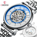 CHENXI 8823 Watch in Mechanical Watches Hollow Luxury Dropshipping Leather Waterproof Men Business Wristwatches Relojes Hombre