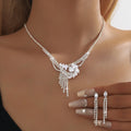 Zircon Diamond Geometric Jewelry Set - High-End Wholesale Accessories