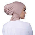 2025 New Breathable Modal Elastic Sports Cap Solid Scarf and Adjustable Headband Pair for Muslim Hijab and Neck Bottom Hat