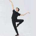 Men's Dance Practice Tops Loose Modern Dance Ballet Short Sleeve T Shirt