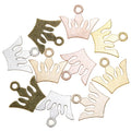 200pcs/bag Charms Crown Tibetan Silver Gold Bronze Plated Pendants Antique Jewelry Making DIY Handmade Craft N233