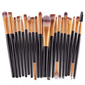 Luxury 20-Piece Makeup Brush Set with Shaving Brush Soft Fluffy Synthetic Hair Wood Handle Skin-friendly for Daily Ladies Use