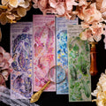 2 Pieces/Pack Pet Stickers Watercolor Laser Silver Feather DIY Material Pasteup Decorative Dairy Sticker 4 Models