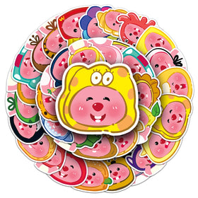 50PCS Korean Funny Cartoon Pororo the Little Penguin Cute Cartoon Beaver Lovely Loopy Sticker