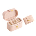 Wholesale Luxury Custom Logo PU Leather Travel Trinket Mini Ring Jewelry Boxes Organizer Small Jewellery Earring Gift Case