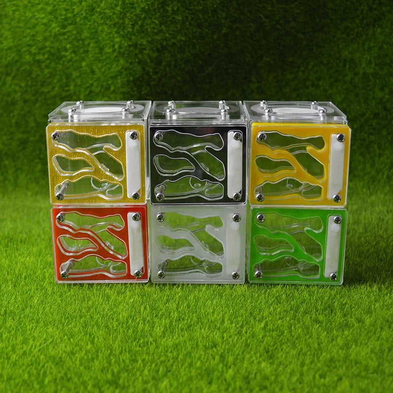 9 Different Colors in Stock Wholesale Acrylic Mini Stereo Moisturizing Pet Ant Nest Castle Workshop Home House for Gift