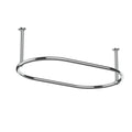 Chrome Modern Stainless Steel Circle/Oval 360-Degree Shower Curtain Rod for Bathroom