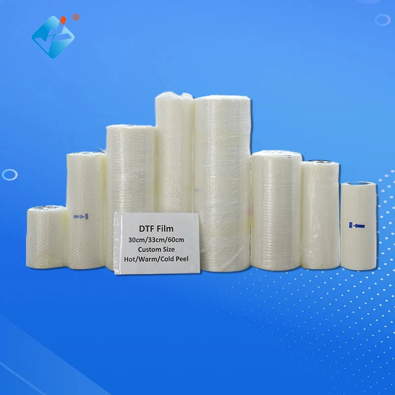 30cm 33cm 45cm 60cm Roll Single Side Matte Hot Peel 37cm DTF Heat Transfer Print Pet Film Paper 40cm Dtf Pet Film