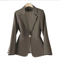 S-4XL Women Two Piece Set Formal Office Wear Jacket Top Fashion Blazer Plus Size for Ladies