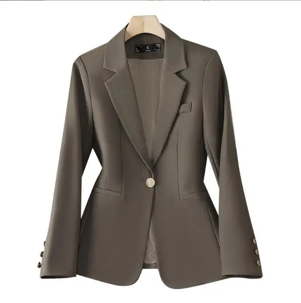 S-4XL Women Two Piece Set Formal Office Wear Jacket Top Fashion Blazer Plus Size for Ladies