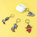 Hot Sale Cowboy Keychain Soft PVC Durable Western-Themed Rodeo Hat and Boot Charm for Boys Girls Outdoor Adventure Lovers