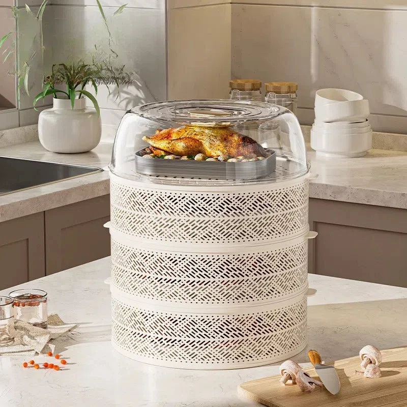 Multi-Layer Household Food Table Cover Dustproof and Mosquito Fly Features Specialty Storage Tool Made of Plastic