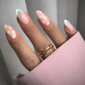 Wholesale Almond French Press on Nail Artificial Art Press on Acrylic Nails Tips Acrylic Fake Nails