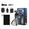 PRITECH Cordless 3D Rotary Shaver Professional Men's Hair & Nose Trimmer Set Plug & Play Smart LED Screen Razor with Adapter