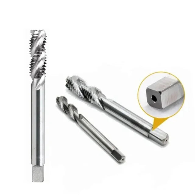 High Speed Steel HSS Spiral Flute Tin Coated Taps - M2-M6 Precision CNC Threading Tool RoHS