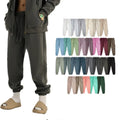 Winter 27colors Pure Color Fashion Thick Warm Custom logo Sports Pants Men's Trousers Loose Men Casual Fleece Sport Long Pants