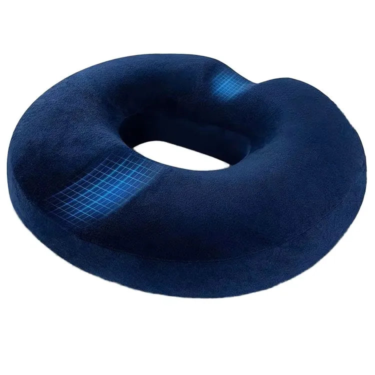 Woven Memory Foam Donut Seat Cushion Orthopedic Coccyx Pain Relief Car Office Wheelchair Comfortable Breathable Non Slip Base
