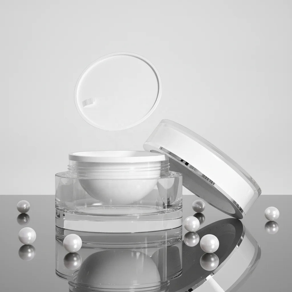 BORUI 30g Acrylic Plastic Body Lotion & Facial Cleanser Containers Cosmetic Packaging for Skin Care and Face