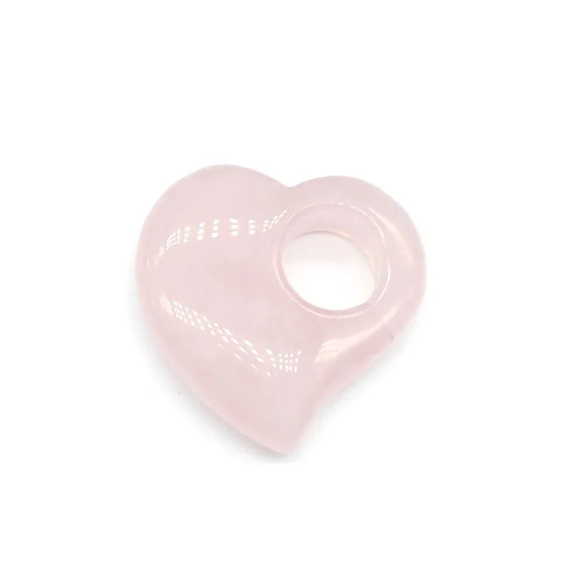 Diy Customized Hot Sell Mini Size Gemstone Puffy Heart Pendant Ready to Ship Crystals