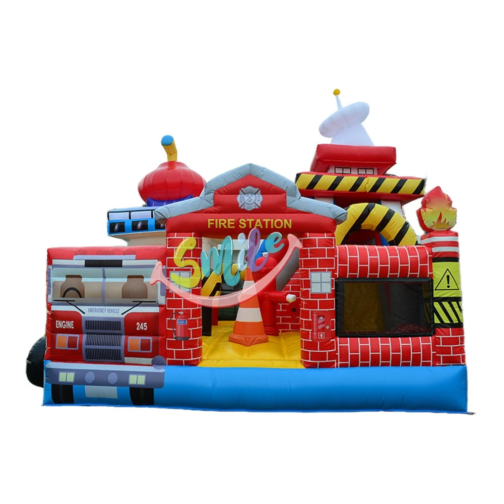 Fire Station Inflatable Fun City Inflatable Playground