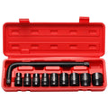 WZAUTO 10pcs High Quality 50BV30 1/2\" 3/4 Inch Impact Socket Set 1/2 Dr Metric Deep Wheel Wrench L Bar OEM Supported CRV