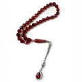 Tasbih Muslim Islamic Natural Stone Prayer Beads 33 Stone Beads / New Tasbeeh Orthodox Rosary