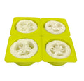 7cm 4 in 1 Round Silicone Soap Mold Loofah Luffa Soap Mold with Loofah Slices