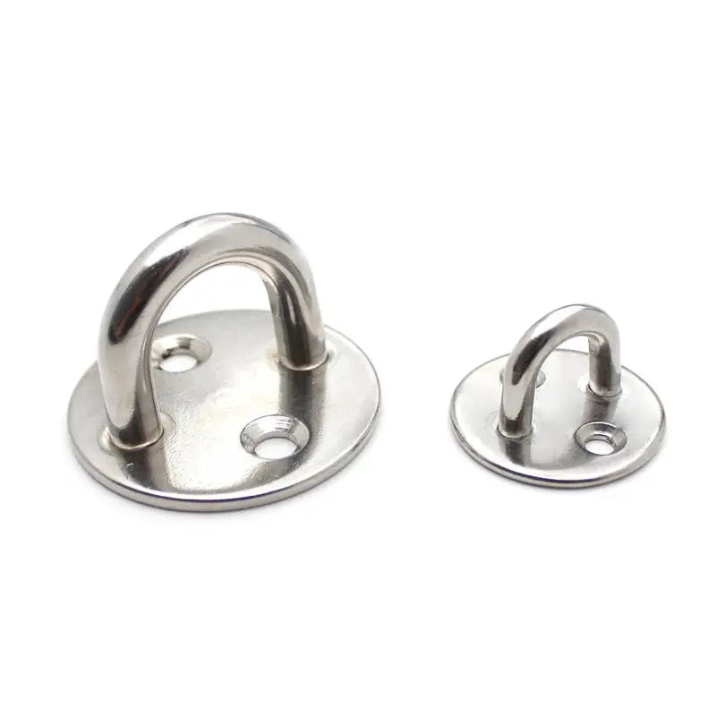 Stainless Steel Round Door Buckle Ceiling Fan Hook Marine Hardware Sunshade Accessories Stainless Steel Eye Plate