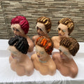 Brazilian Pixie Cut Wigs Human Hair Lace Front Short Curly Lace Front Wigs Human Hair Short Curly Wigs for Black Women 6Inch