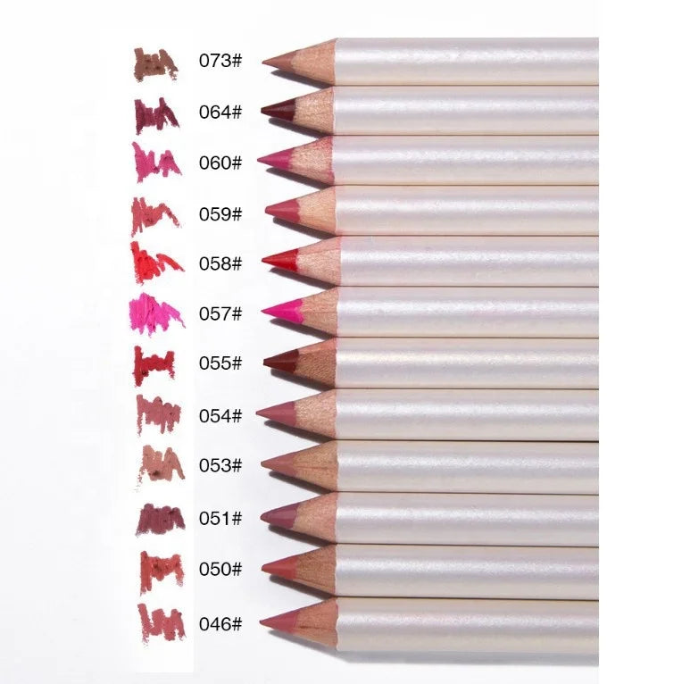 2026 Factory Wholesale Menow Wooden Rod Matte Waterproof 12 Colors Lip Liner Lipstick Pen Set