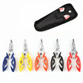 Wholesale 12.4CM 50g Stainless Steel Curved Fishing Pliers 5 Colors Multifunctional Lure Clamp Outdoor Fishing Accessories